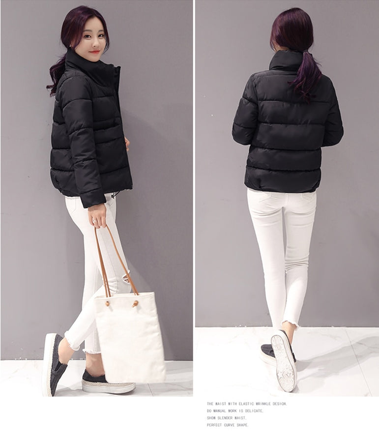 Thick Warm  Cotton padded Parkas Jacket