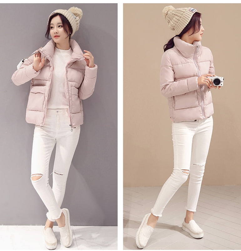 Thick Warm  Cotton padded Parkas Jacket