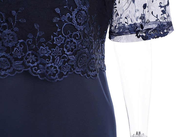 Elegant Lace Women Evening Party Dress