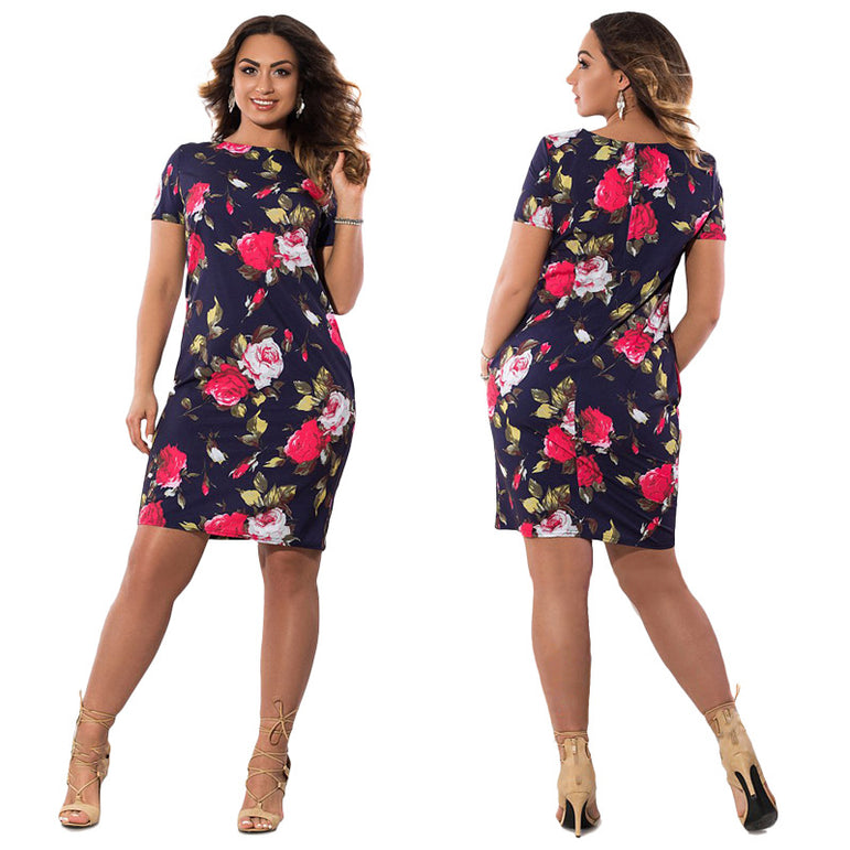 Floral Pencil Women Midi Dress