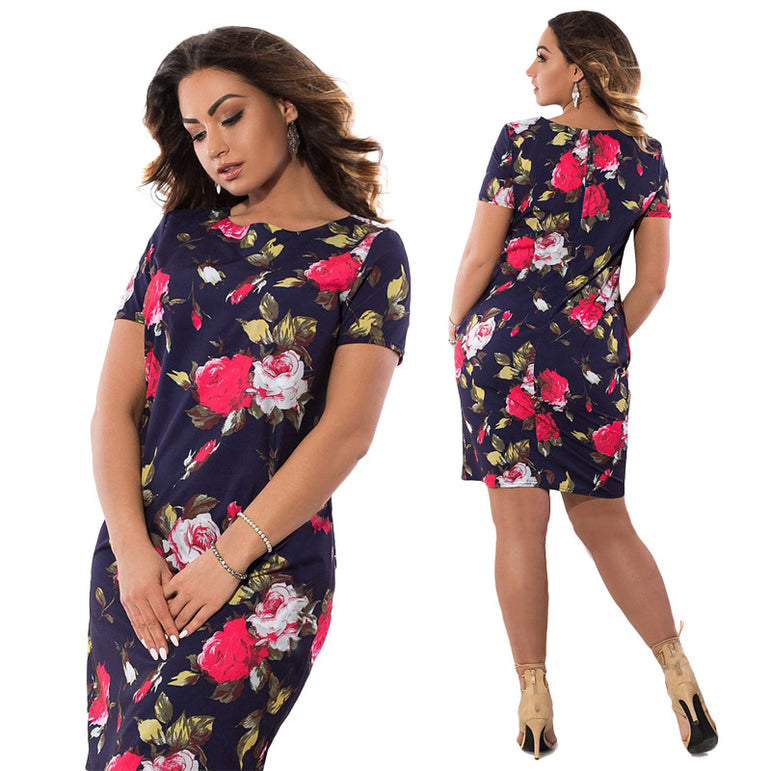 Floral Pencil Women Midi Dress