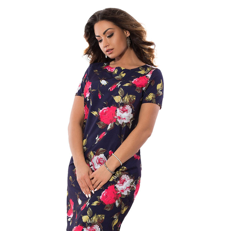 Floral Pencil Women Midi Dress