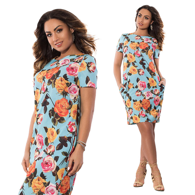 Floral Pencil Women Midi Dress