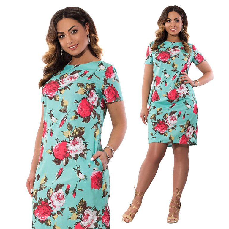 Floral Pencil Women Midi Dress