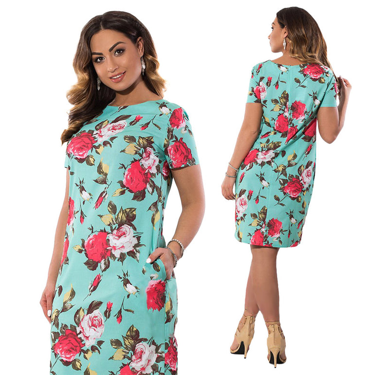 Floral Pencil Women Midi Dress