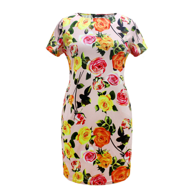 Floral Pencil Women Midi Dress