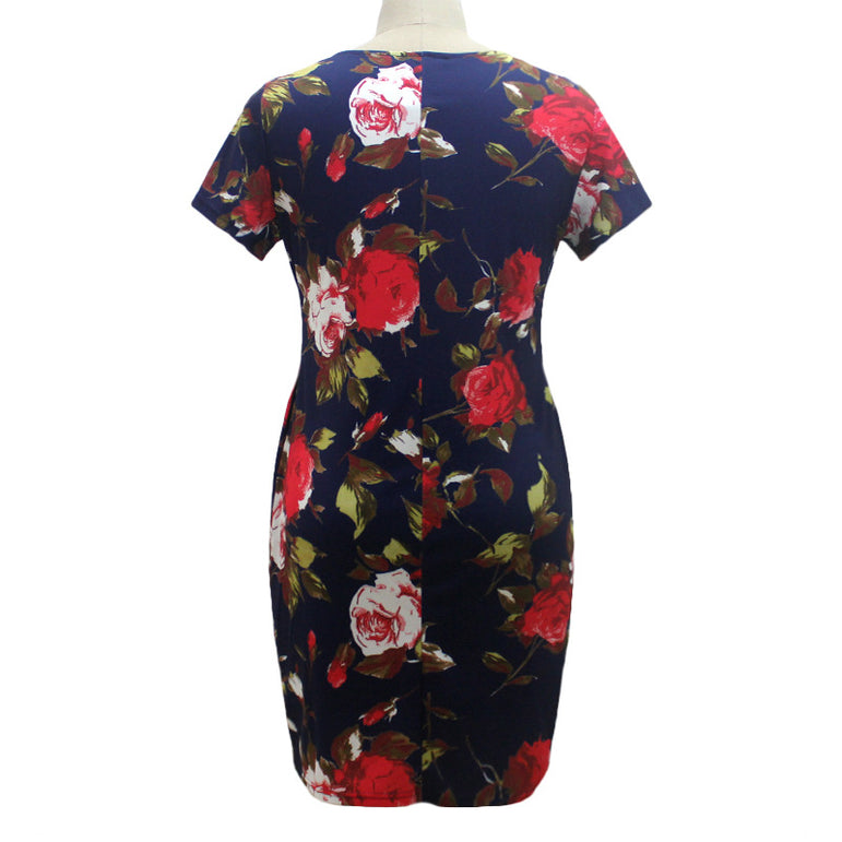 Floral Pencil Women Midi Dress