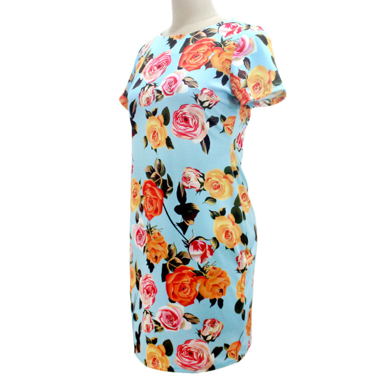 Floral Pencil Women Midi Dress