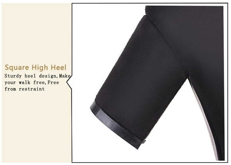 Over The Knee Square High Heel Women Boots