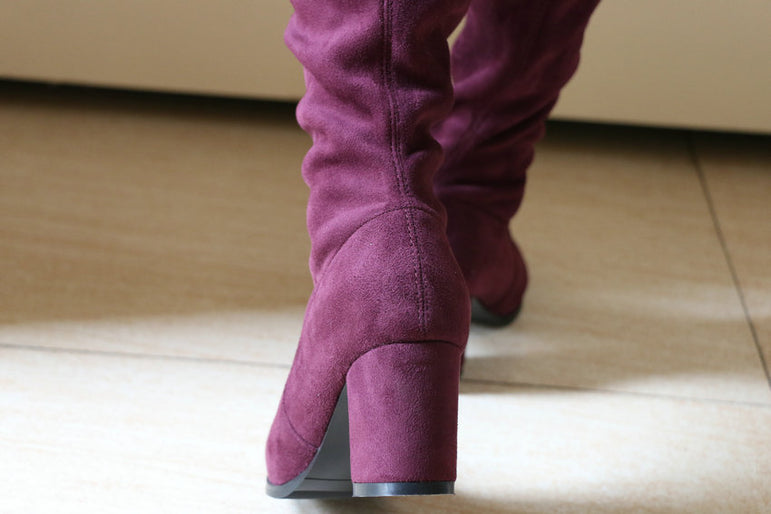 Over The Knee Square High Heel Women Boots