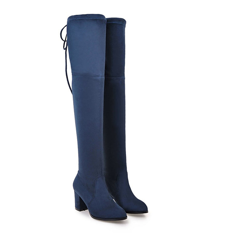 Over The Knee Square High Heel Women Boots