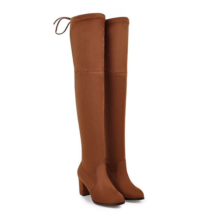 Over The Knee Square High Heel Women Boots