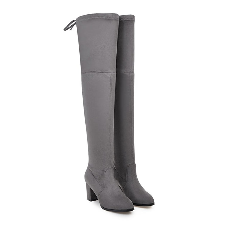 Over The Knee Square High Heel Women Boots