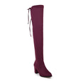 Over The Knee Square High Heel Women Boots