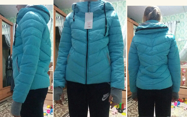 Short Cotton padded women Winter jacket