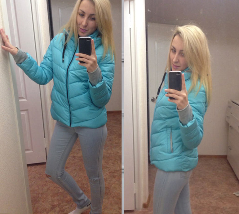 Short Cotton padded women Winter jacket