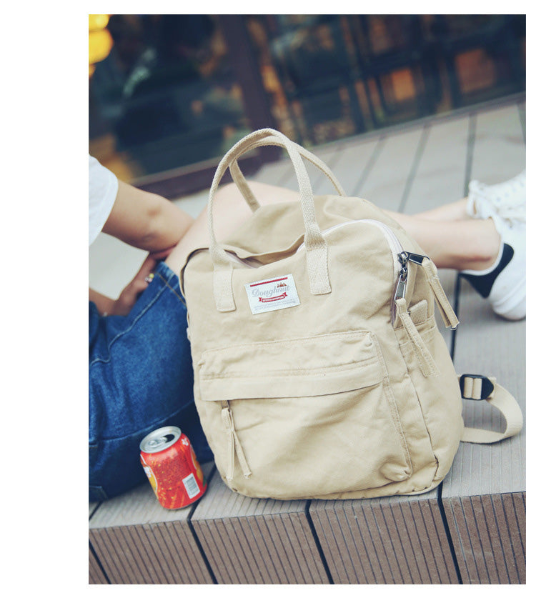 Casual Canvas Shoulder Women Backpack