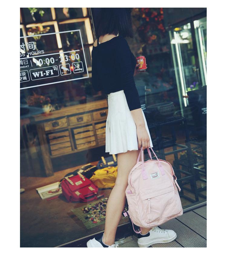 Casual Canvas Shoulder Women Backpack