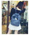 Casual Canvas Shoulder Women Backpack