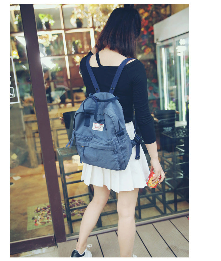 Casual Canvas Shoulder Women Backpack