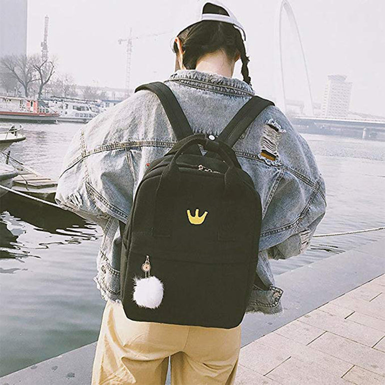 Canvas Kawaii Women Backpack