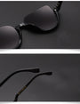 Clear Lens Rhinestone Vintage Half Frame Cat Eye Sunglasses