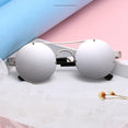 Luxury Popular Metal Retro Round Steampunk Sunglasses