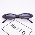 Retro Cat Eye Clear Lens Oval Sunglasses