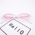 Retro Cat Eye Clear Lens Oval Sunglasses