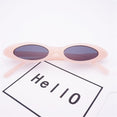 Retro Cat Eye Clear Lens Oval Sunglasses