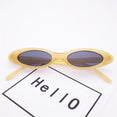 Retro Cat Eye Clear Lens Oval Sunglasses