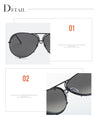 Luxury Pilot Silver Mirror Sunglasses