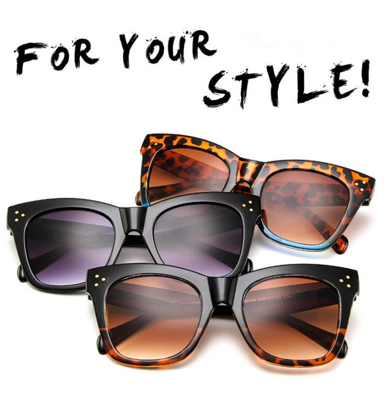 Leopard Vintage Cat Eye Sunglasses