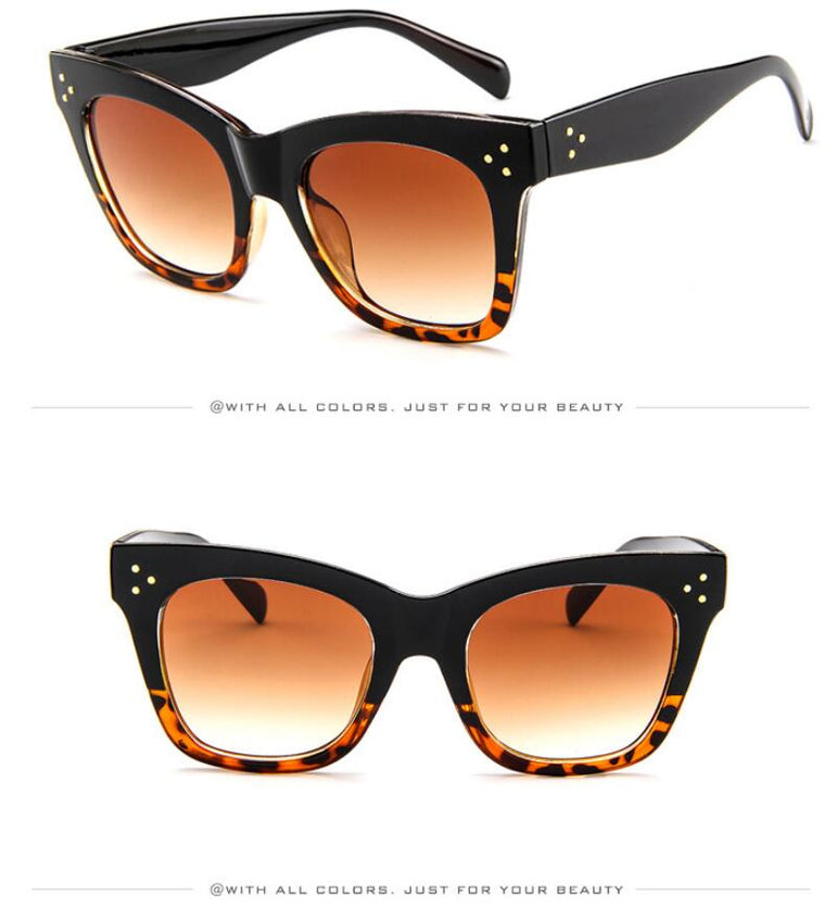 Leopard Vintage Cat Eye Sunglasses