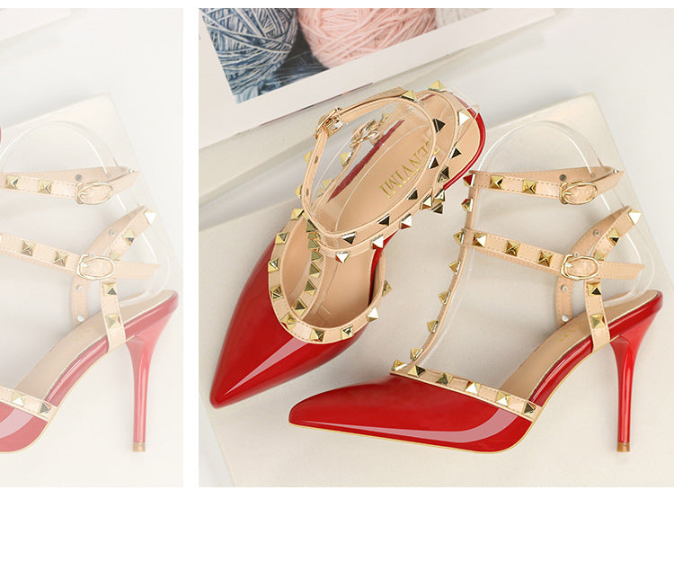 Luxury Rivet Office High Heels