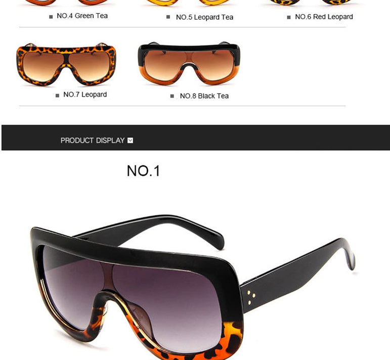 Luxury Big Frame Vintage Sunglasses