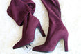 Slip on Over The Knee Thin High Heel Pointed Toe Boots