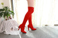 Slip on Over The Knee Thin High Heel Pointed Toe Boots