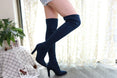 Slip on Over The Knee Thin High Heel Pointed Toe Boots