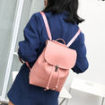 Leather Women Vintage Satchel Shoulder Backpack