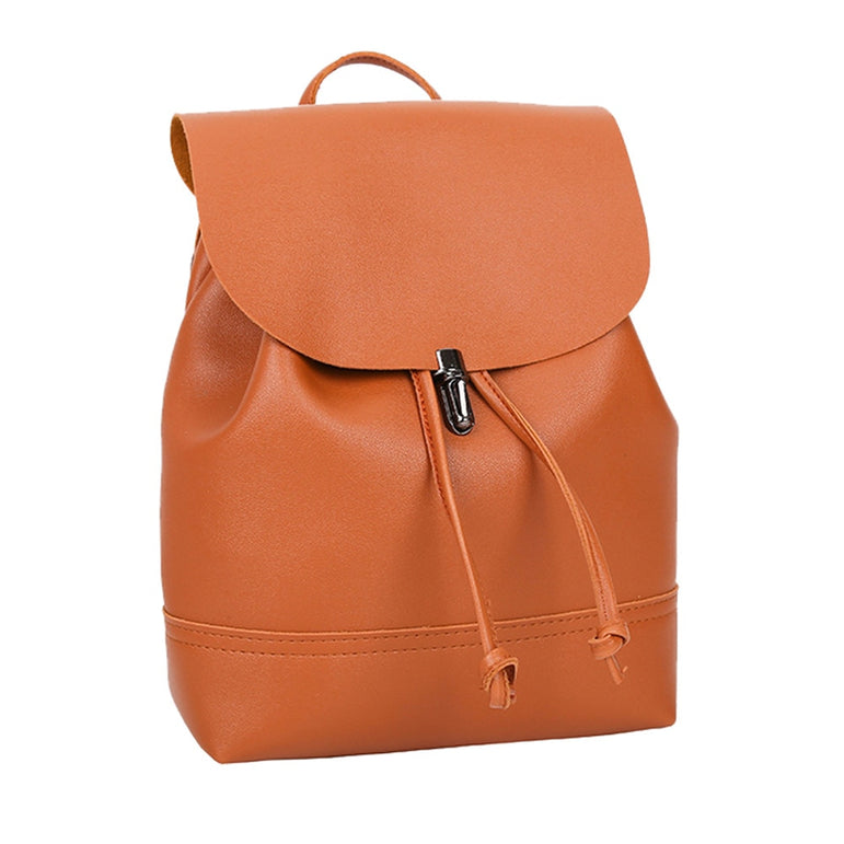 Leather Women Vintage Satchel Shoulder Backpack