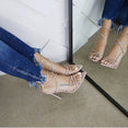 Super Thin Ankle Strap High Heels Women Sandals