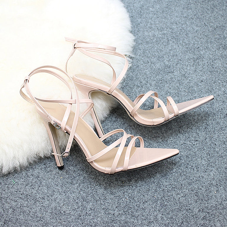 Super Thin Ankle Strap High Heels Women Sandals