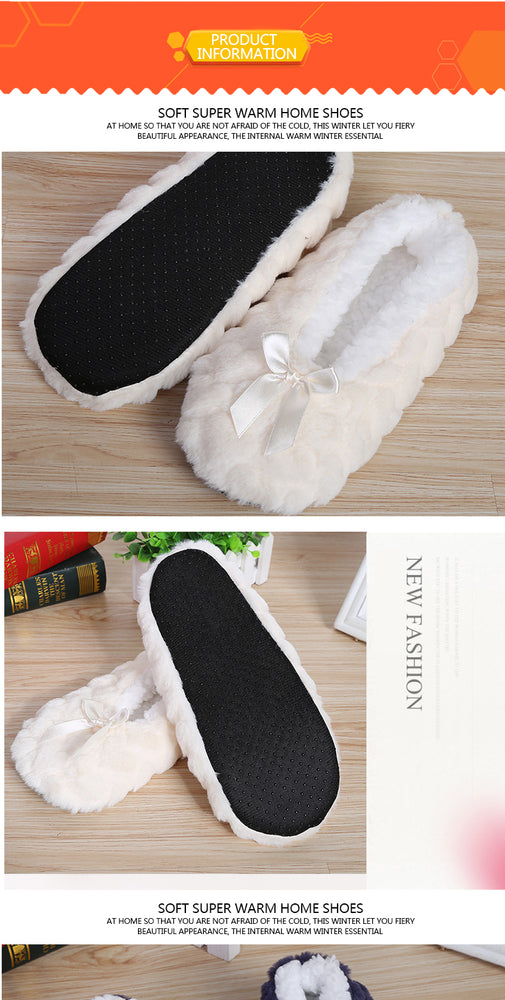 New Cute Indoor Home Warm Soft Plush Slippers