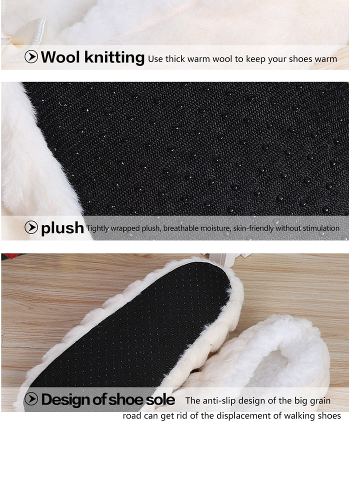 New Cute Indoor Home Warm Soft Plush Slippers