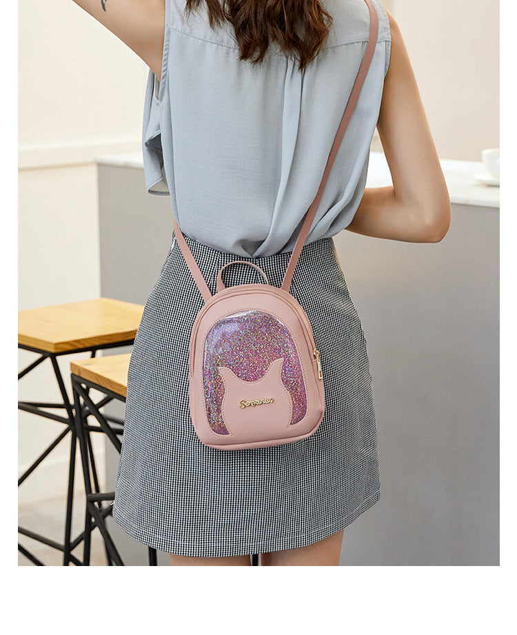 Mini Soft Leather Multi-Function Women Backpack