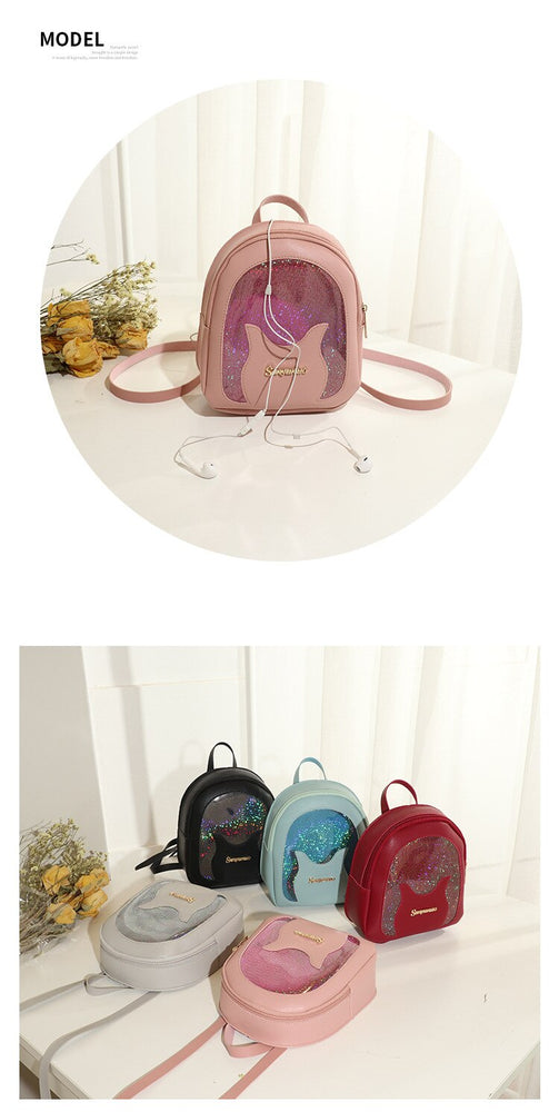 Mini Soft Leather Multi-Function Women Backpack