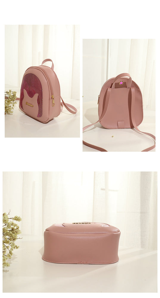 Mini Soft Leather Multi-Function Women Backpack