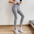 High Waist Push Up Seamless Mesh Knitting Yoga Pants