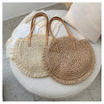 Casual Rattan Women Shoulder Circle Straw Handbags